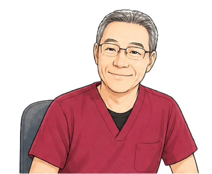 院長 清野 仁のイラスト